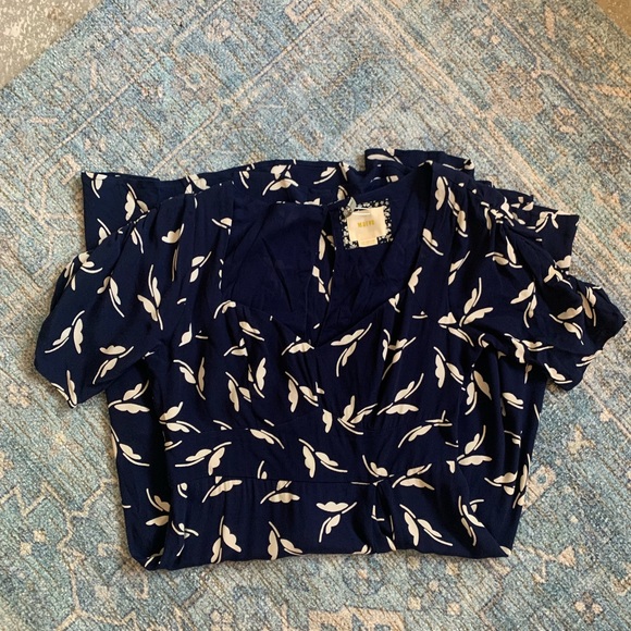 Maeve (Anthropologie) sz 2 Blue and White Dress - Picture 7 of 8